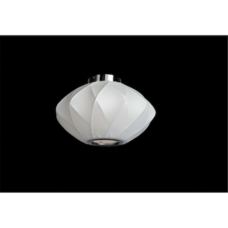 Semi-Flush Ceiling Cocoon Lamp - 13.8 Dia. X 9.1 H In.